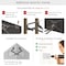 Barkan 13-83 inch Full Motion-4 Movement Extra Long Dual Arm Flat/Curved TV Wall Mount 110 lbs Black BM464XL - alternate 3